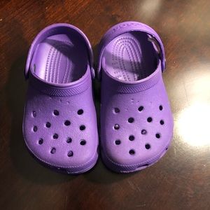 Purple crocs